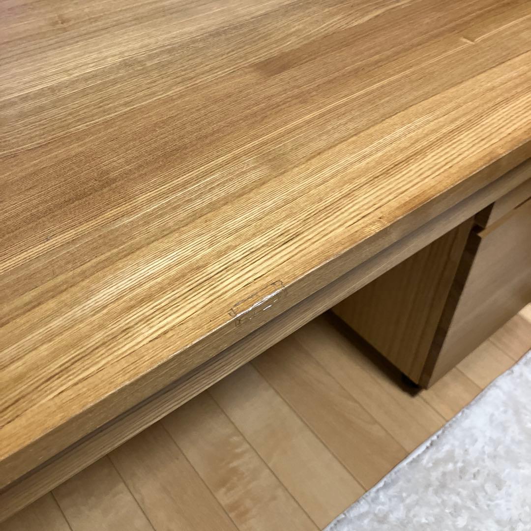 廃盤品 無印良品 オーク無垢材 デスク キャビネット セット