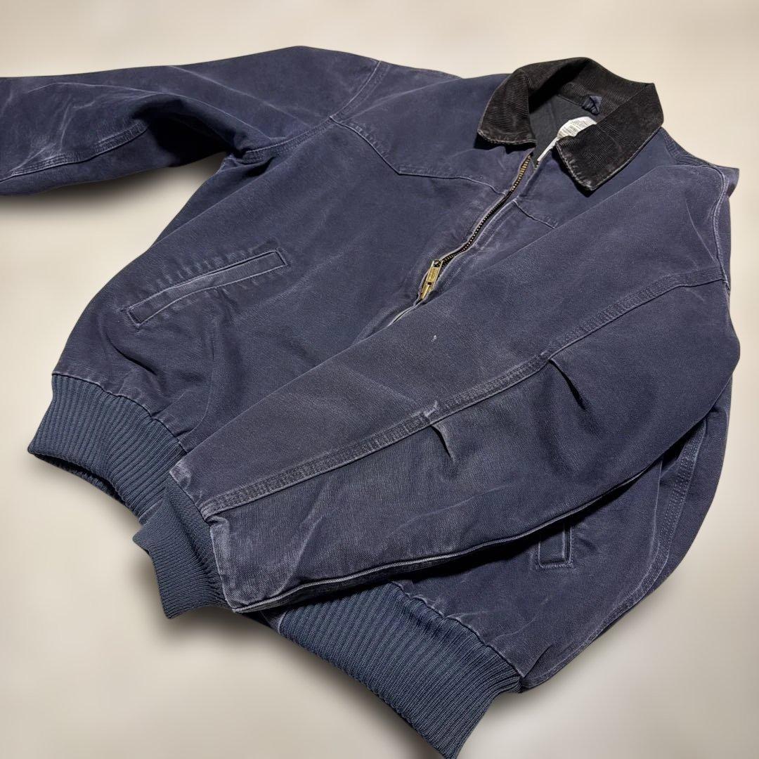 と*も様 carhartt サンタフェジャケット J14 MDT ネイビー L