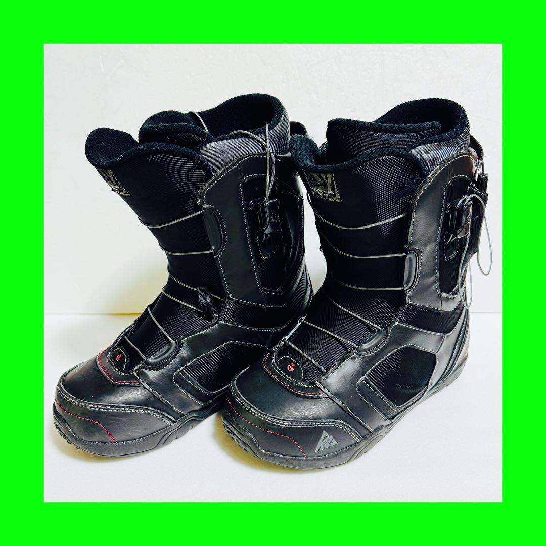 27.5cm K2 スノーボードブーツ 黒 格安激安特価初心者メンズブラック