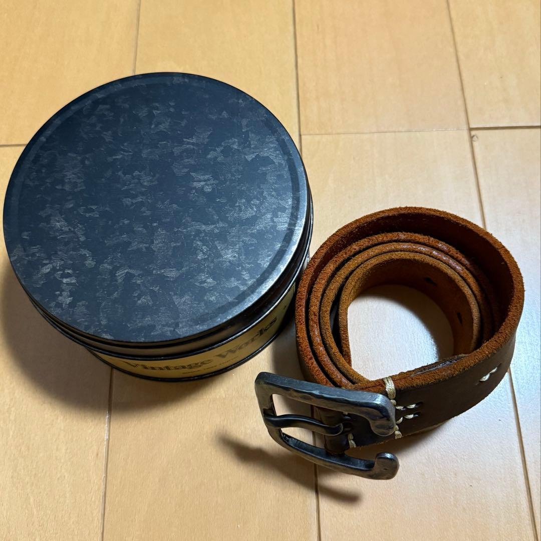 ビンテージワークス　Vintage Works ベルト　茶芯