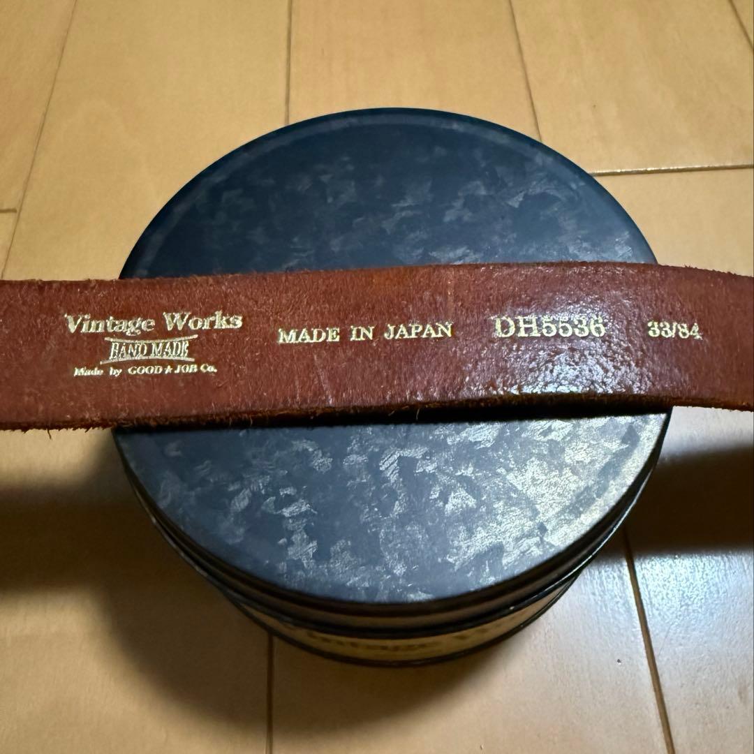 ビンテージワークス　Vintage Works ベルト　茶芯