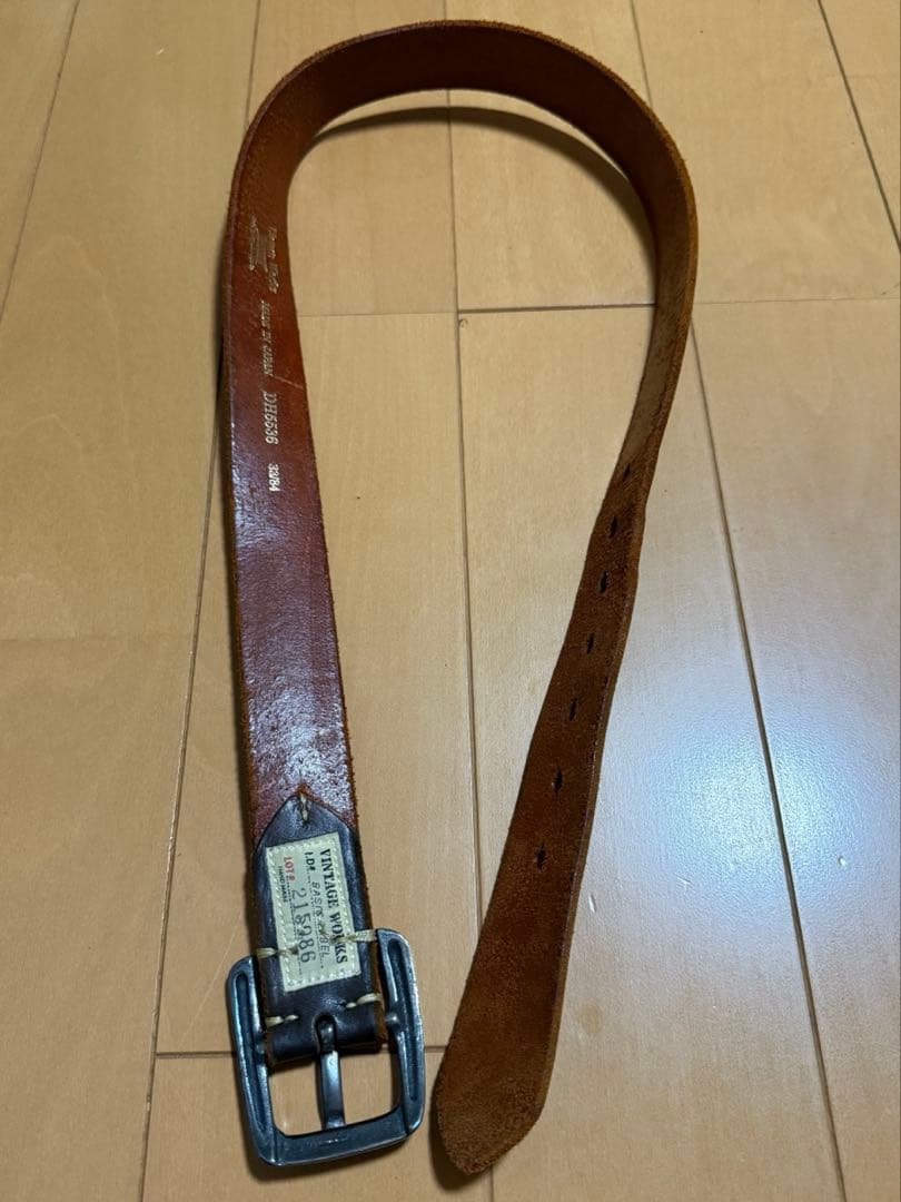 ビンテージワークス　Vintage Works ベルト　茶芯