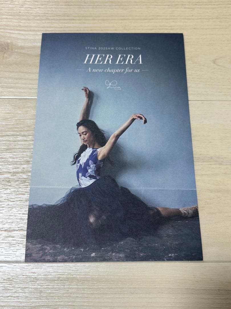 stina 花柄 長袖レオタード　新品　ショッパー付き