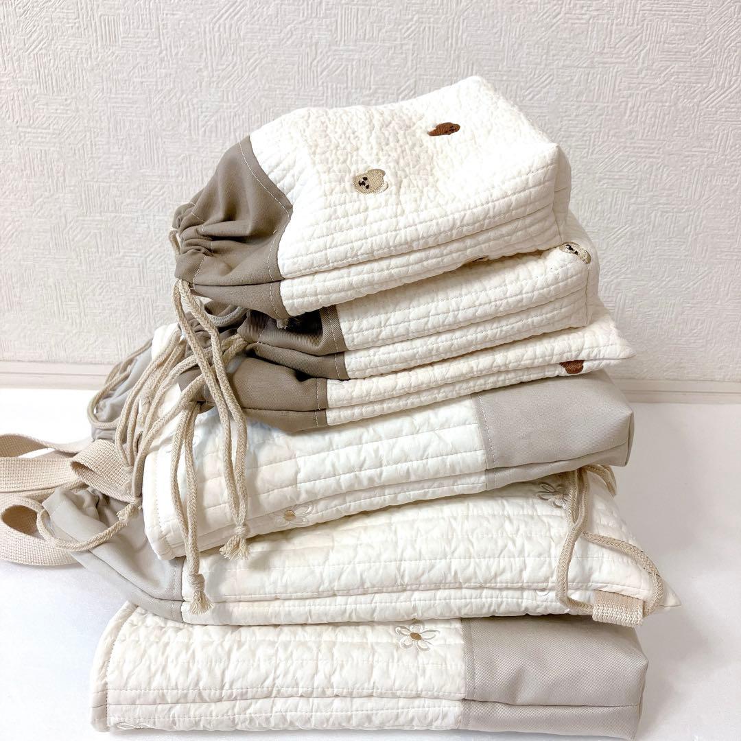 レッスンバッグ 上履き入れ　ナップサック　コップ袋　箸セット袋　道具袋