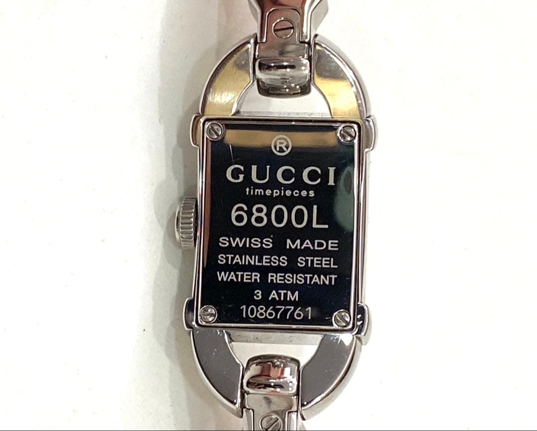 GUCCI グッチ バンブー バングルウォッチ 6800L レディース 腕時計