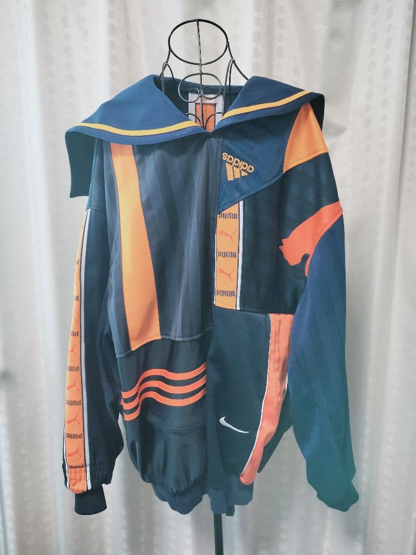 かむばかり adidas PUMA セーラージャージ パッチワークジャージ