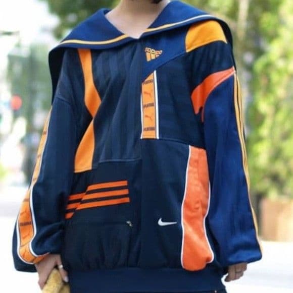 かむばかり adidas PUMA セーラージャージ パッチワークジャージ