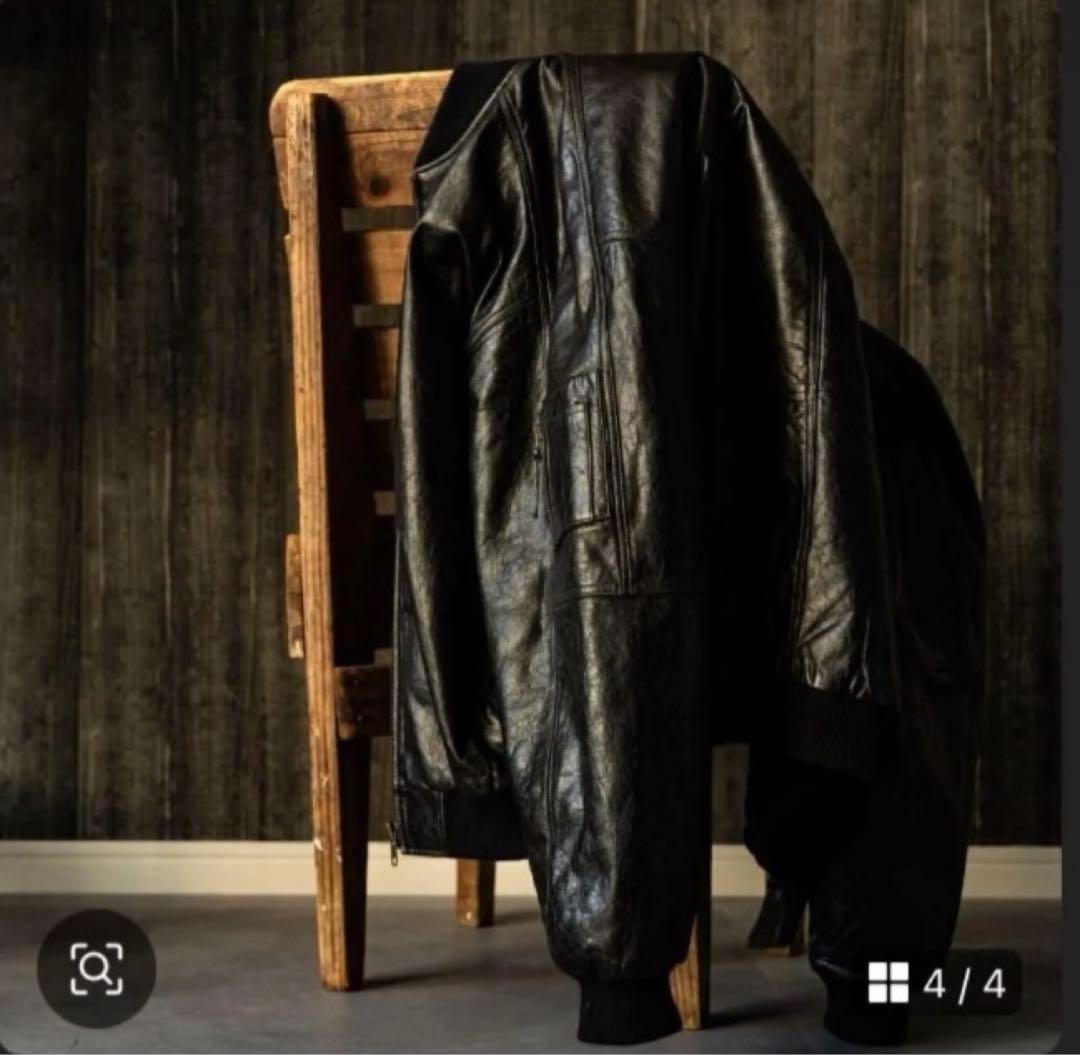 PABLO VINCI Leather bomber jacket 新品未使用