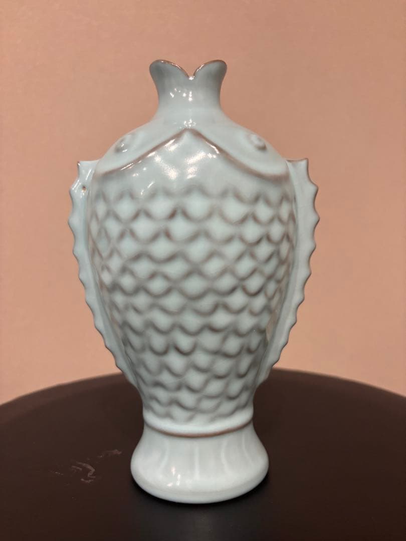 宋汝窯　双魚瓶の写し　現代工芸品