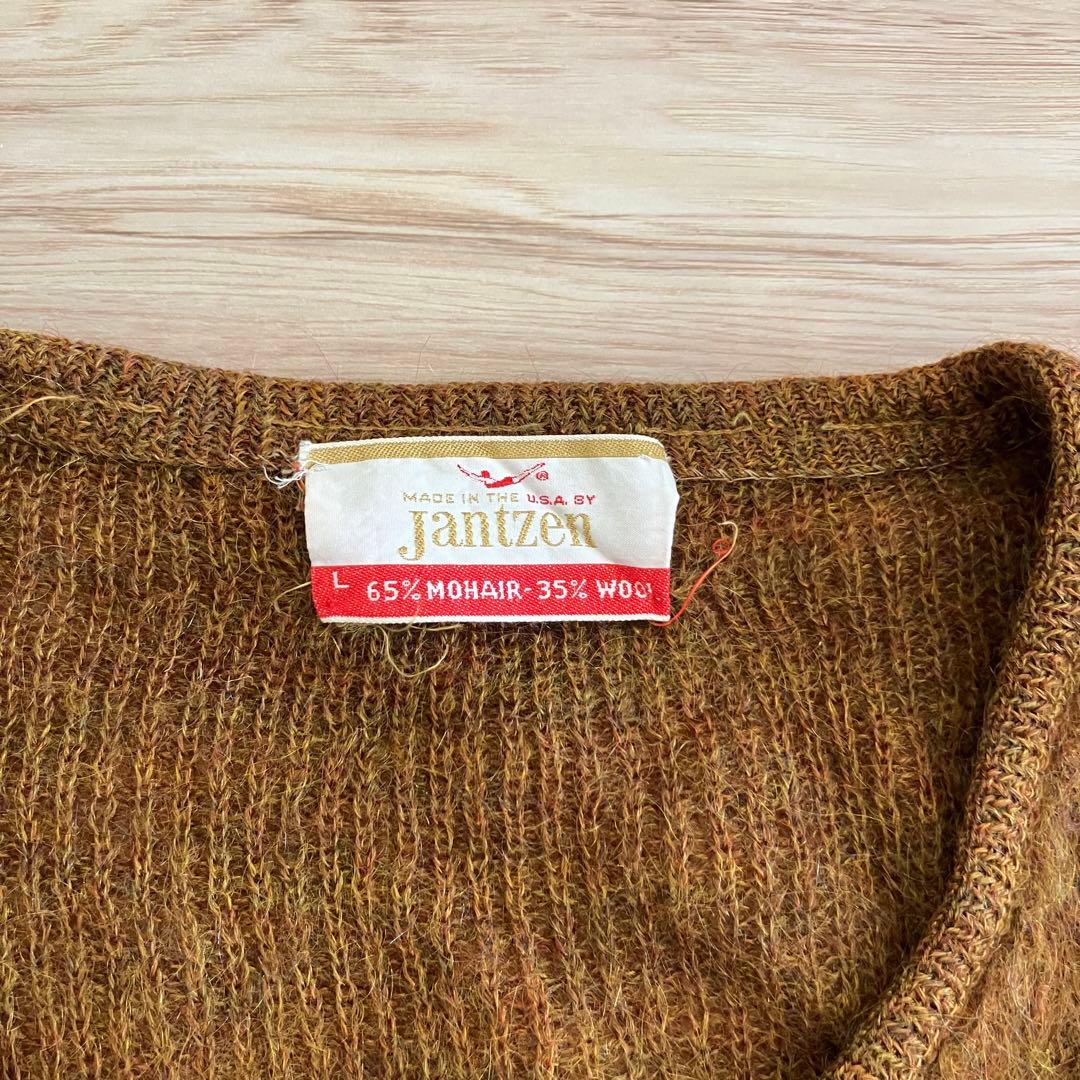 jantzen vintage モヘア カーディガン USA製 サイズL