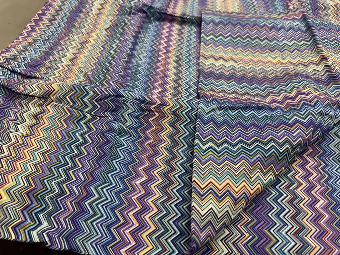 Missoni ミッソーニ 掛け布団カバー ジグザグ模様、マルチカラー