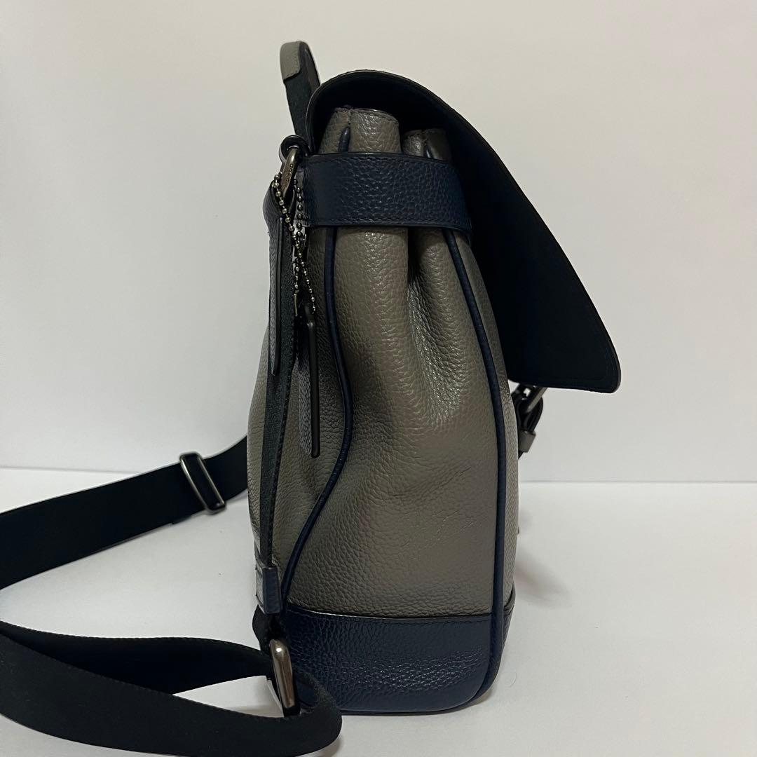 美品✨コーチ　ハドソン　2way メッセンジャーバッグ　ショルダー　レザー