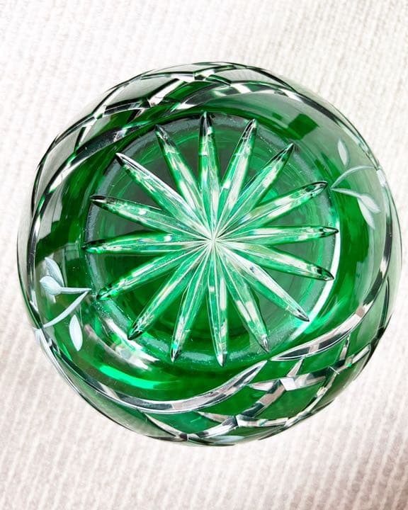切子　花瓶　ガラス細工