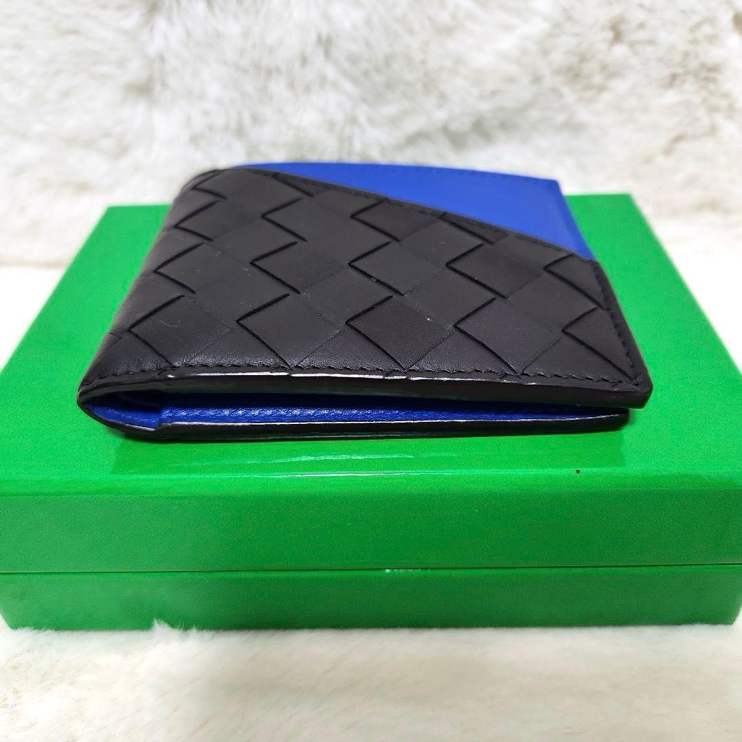 ✨未使用級　付属品あり✨ボッテガ　二つ折り　お札入れ　バイカラー　RFID搭載