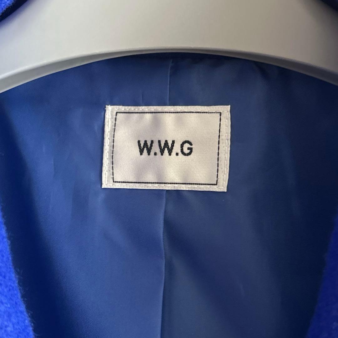 【WHO’S WHO gallery】ビッグテーラーコート ブルー フリーサイズ