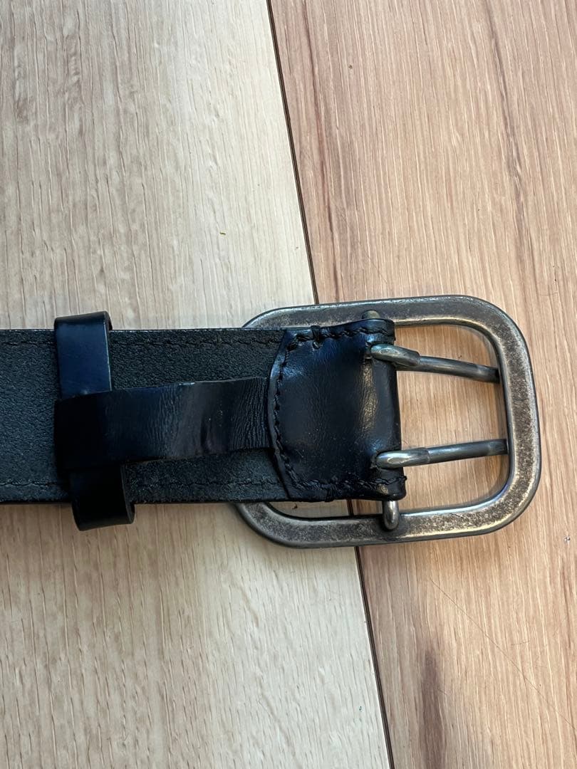 Dior Homme 85 ブラックレザーベルト
