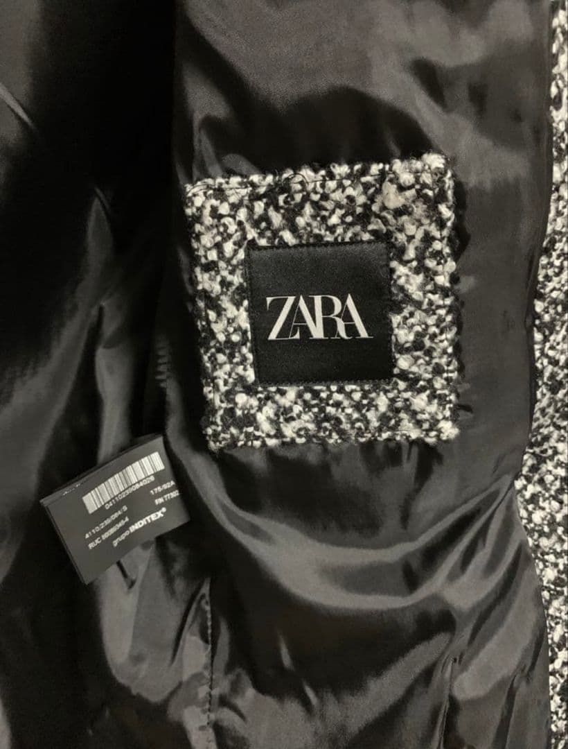 ザラZARA ブークレ　テクスチャーコート オーバーサイズ
