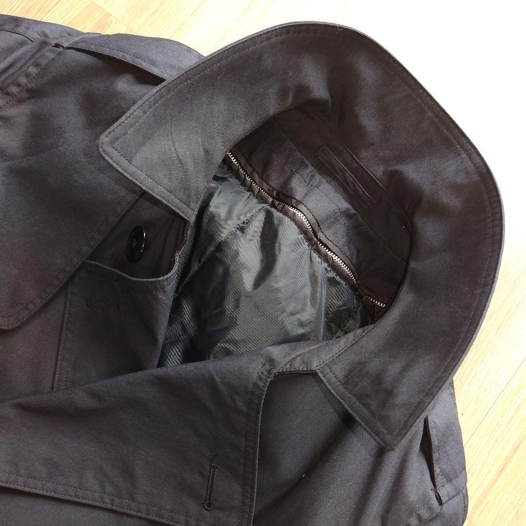 40S 米軍 実物 USN ブラックトレンチコート N0905