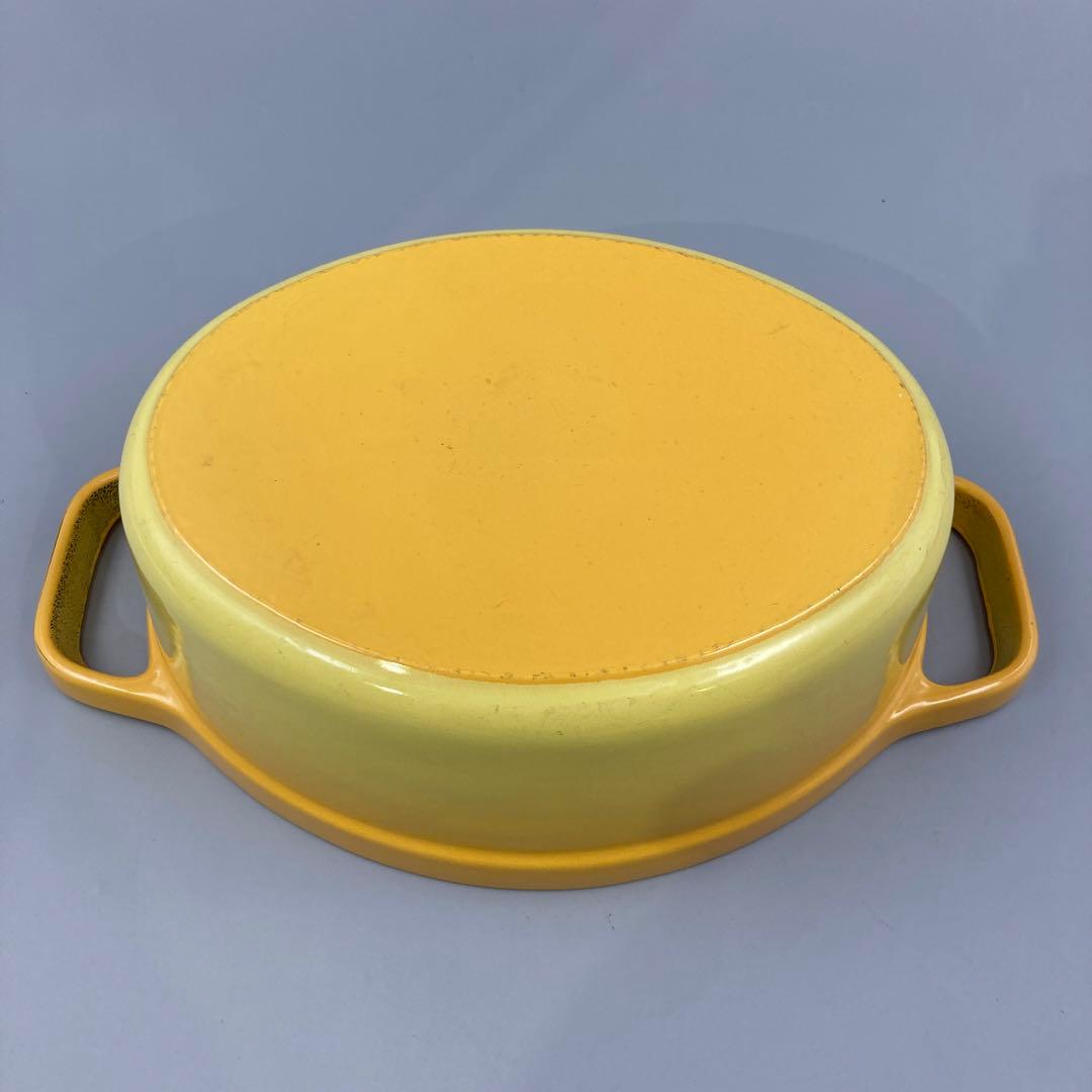 【美品】ストウブ staub ココット オーバル 27cm レモンイエロー