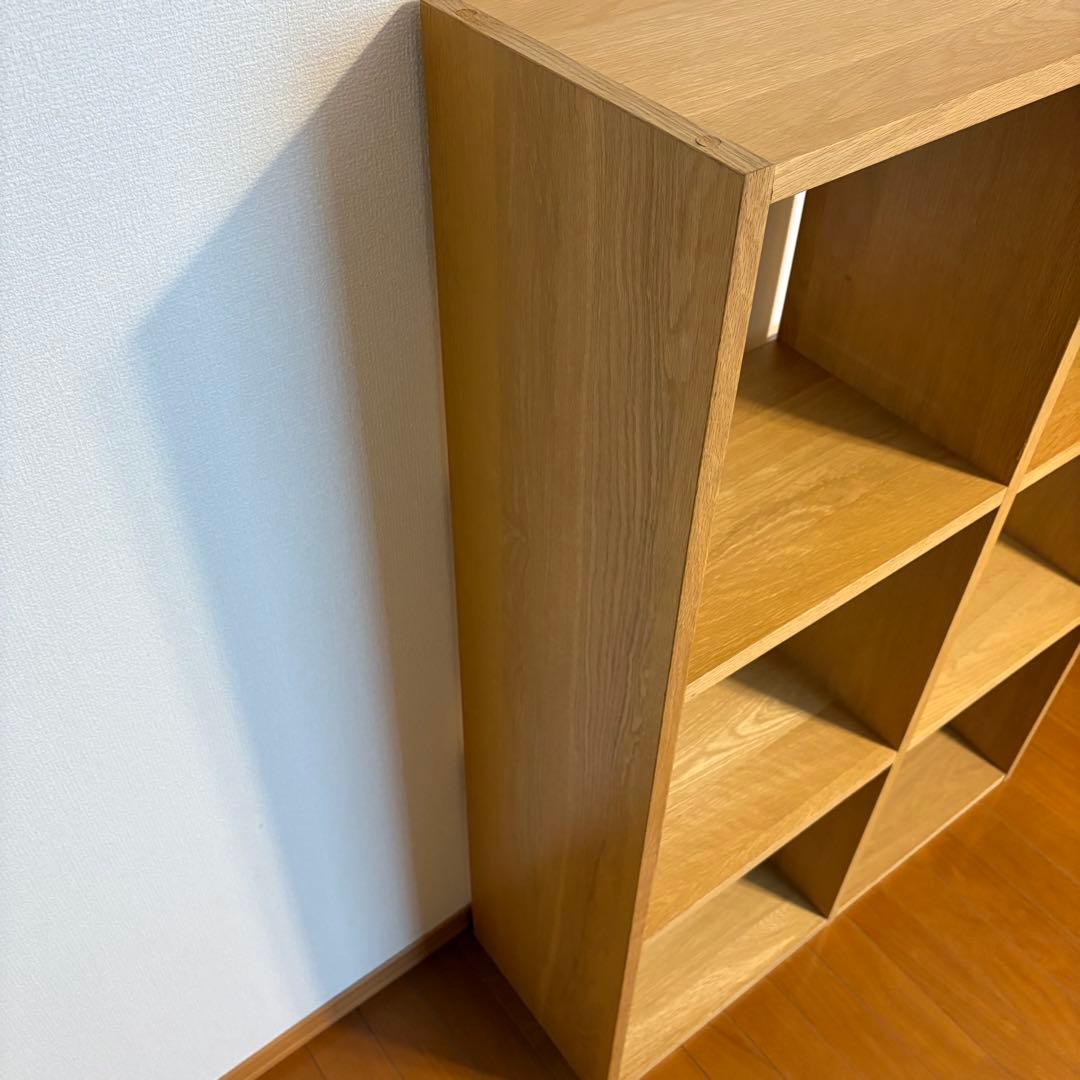 MUJI 無印良品 スタッキングシェルフセット・３段×２列・オーク材
