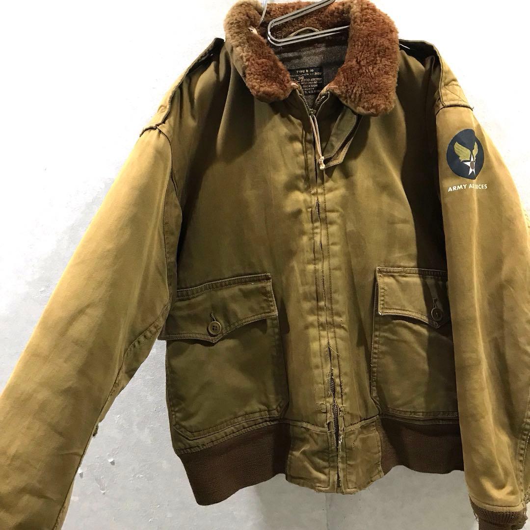 BUZZ RICKSON`S B-10 フライトジャケット 丈短 ベージュ 36