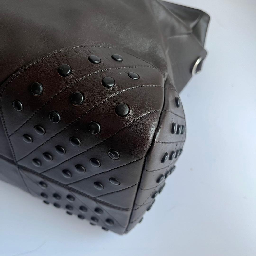 ✨️極美品✨️ TOD's メンズ　トートバッグ　レザー　ブラウン　ハンド