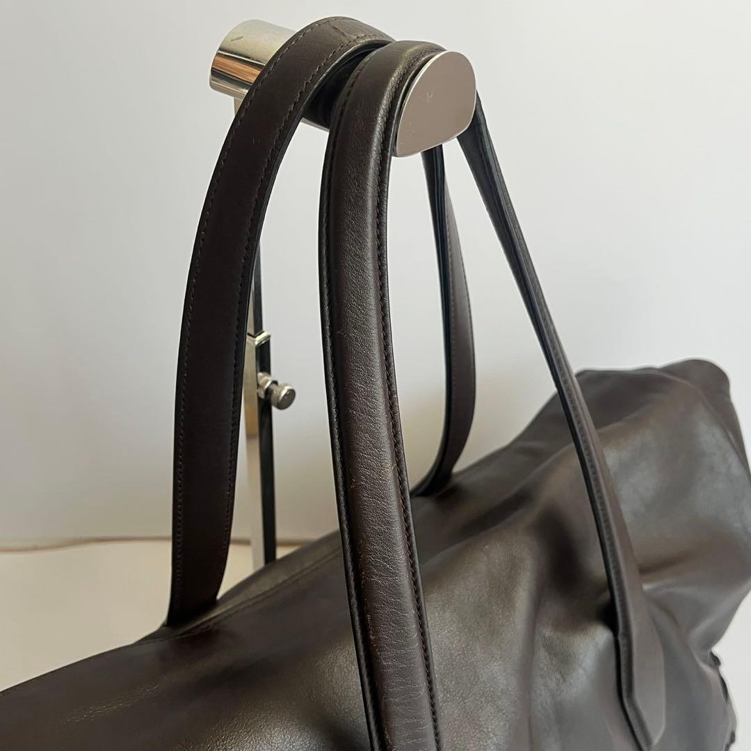 ✨️極美品✨️ TOD's メンズ　トートバッグ　レザー　ブラウン　ハンド