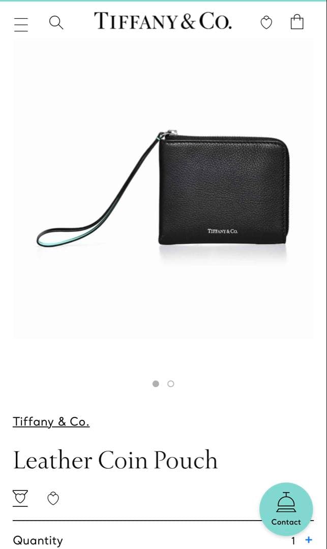 Tiffany & Co. ティファニーブラックレザー ケース　財布