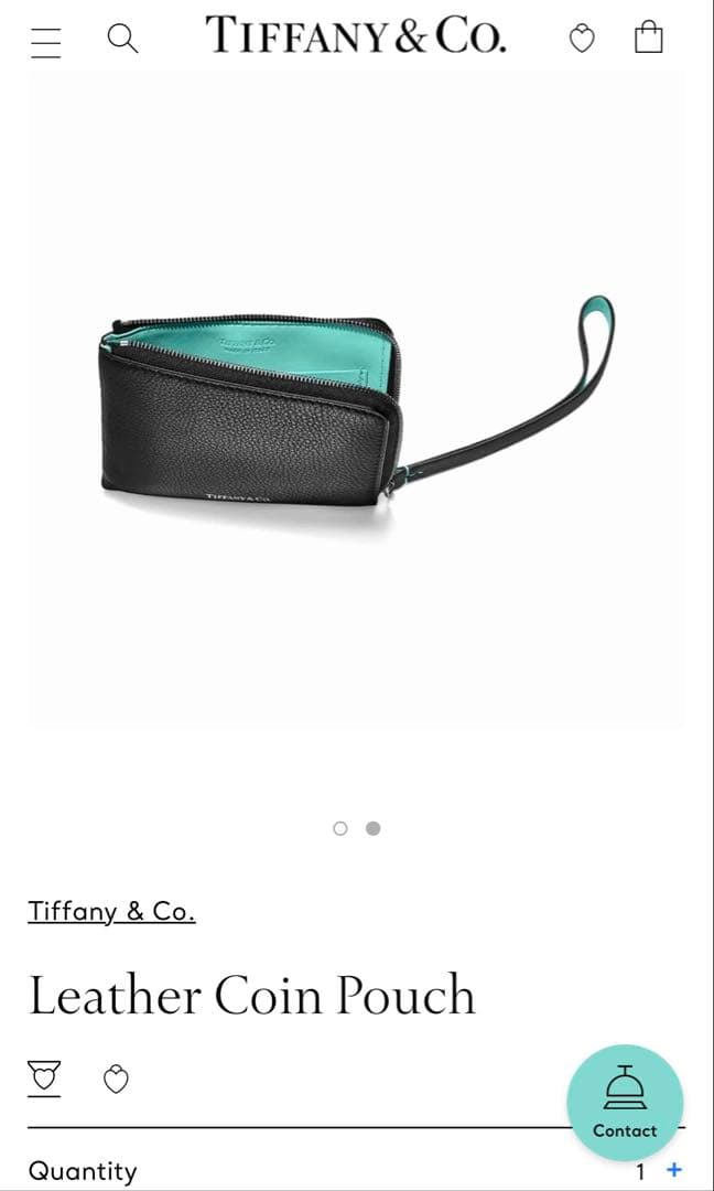Tiffany & Co. ティファニーブラックレザー ケース　財布