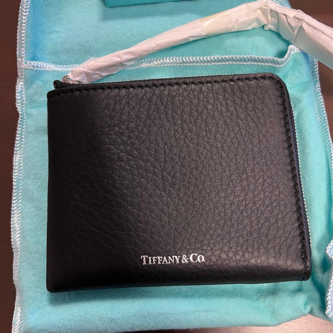 Tiffany & Co. ティファニーブラックレザー ケース　財布
