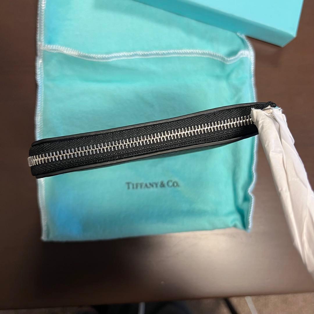 Tiffany & Co. ティファニーブラックレザー ケース　財布