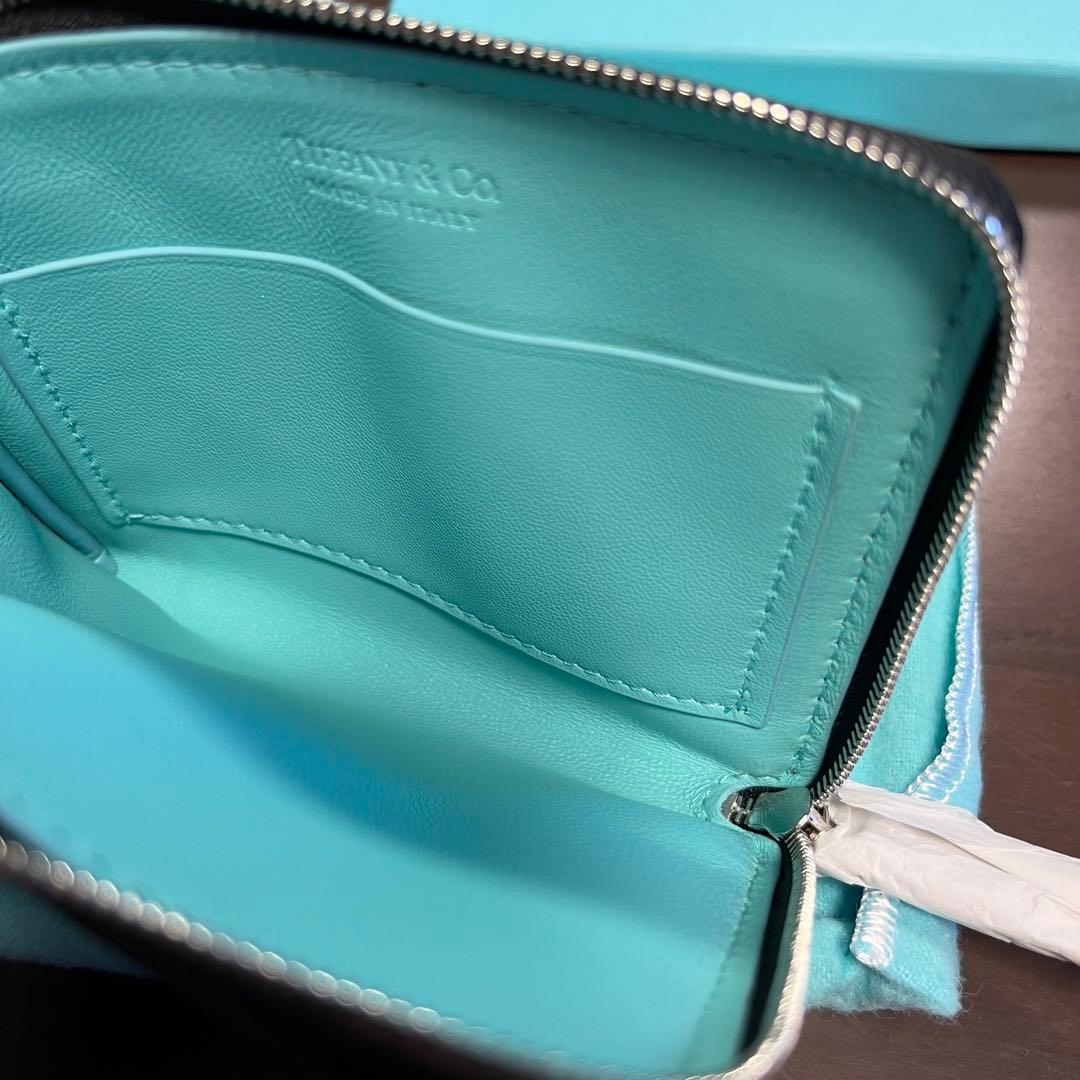 Tiffany & Co. ティファニーブラックレザー ケース　財布