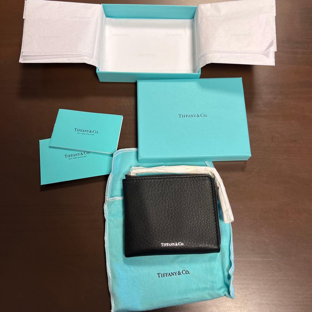 Tiffany & Co. ティファニーブラックレザー ケース　財布