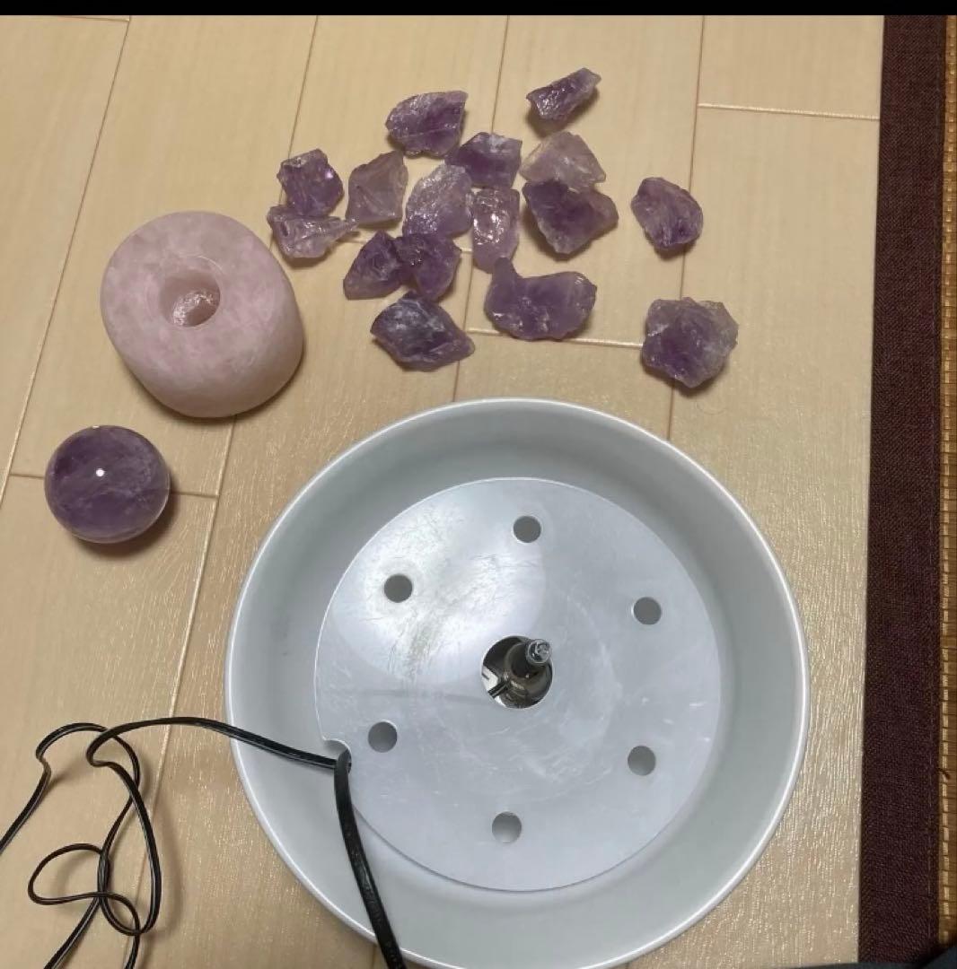 クリスタルファウンテン　アメジスト　ローズクォーツ　天然石 パワーストーン　癒し