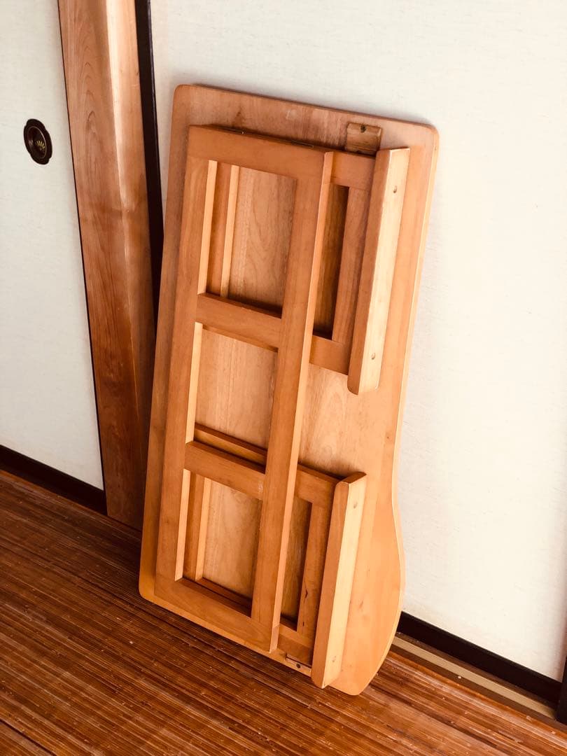 硬い メープル材 の ビンテージ 折り畳みテーブル