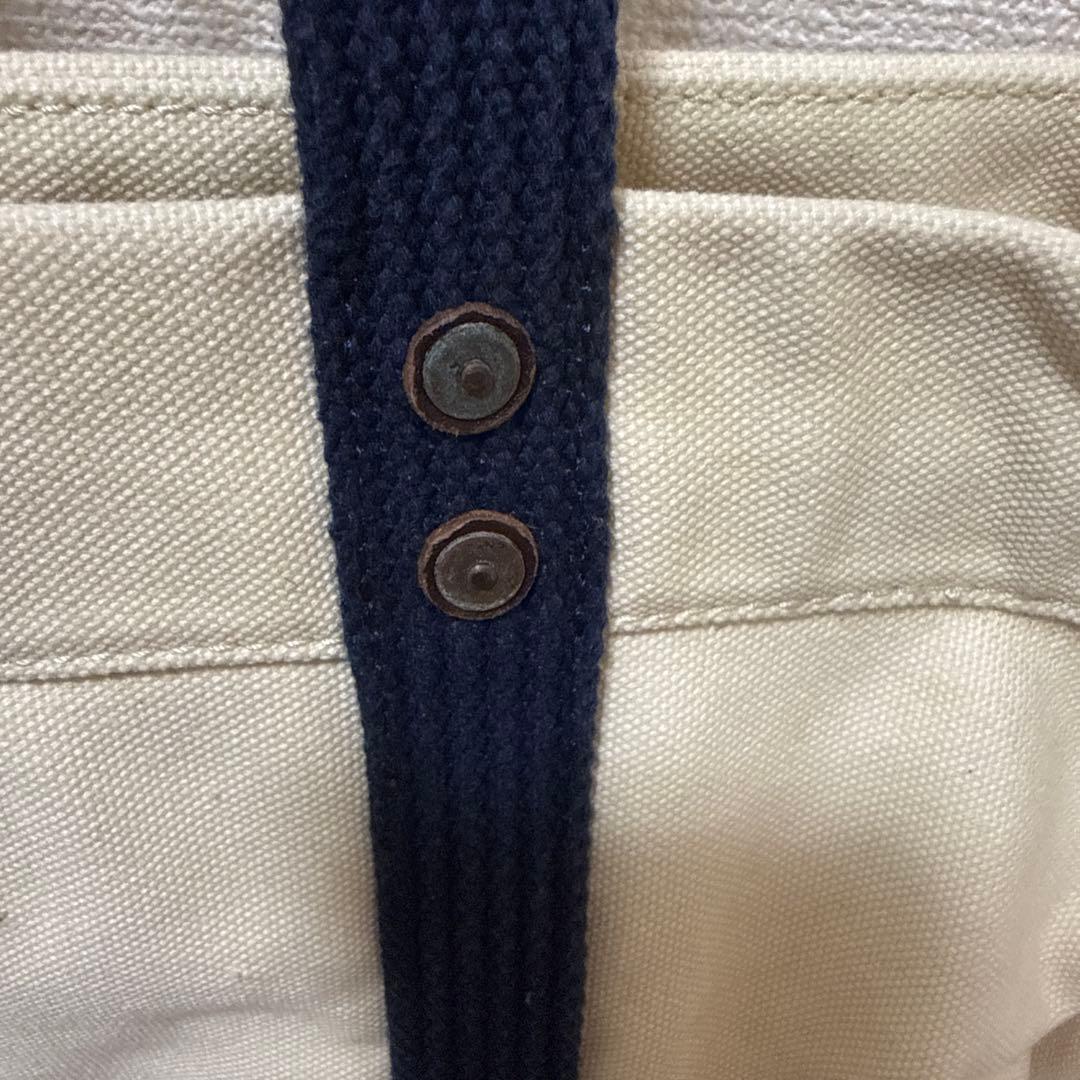 Ralph Lauren 大容量 トートバッグ アイボリー ネイビー　タグ付き