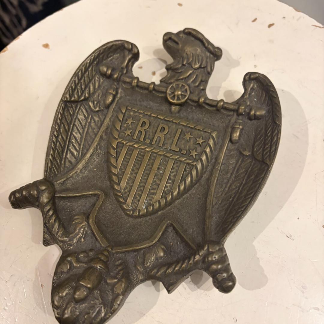 アンティーク雑貨 RRL eagle steel key pate