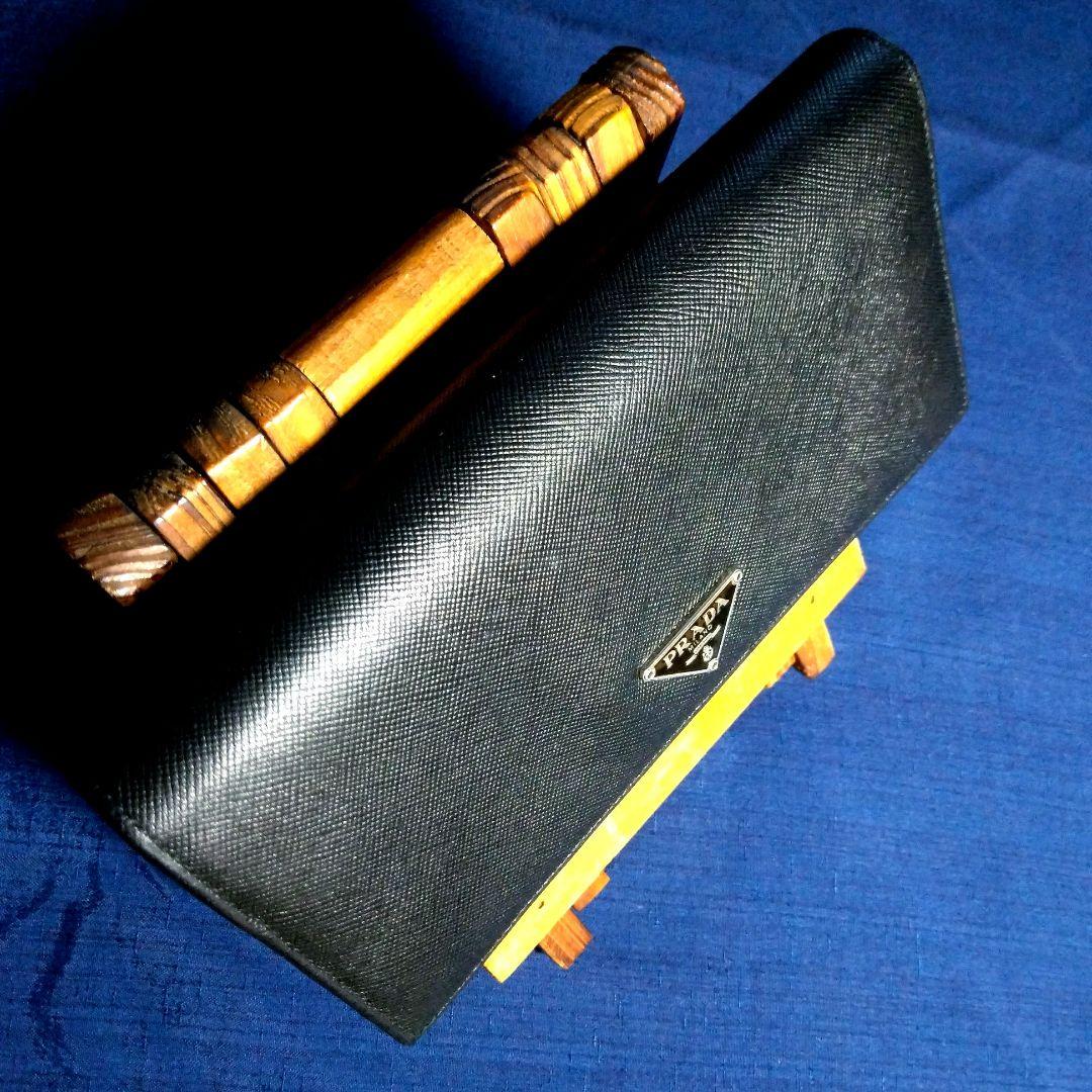 PRADA　プラダ　長財布　サフィアーノ レザー 　二つ折り
