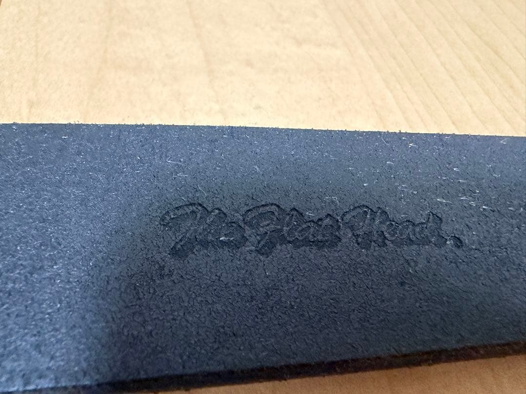 フラットヘッド　レザーベルト　30インチ