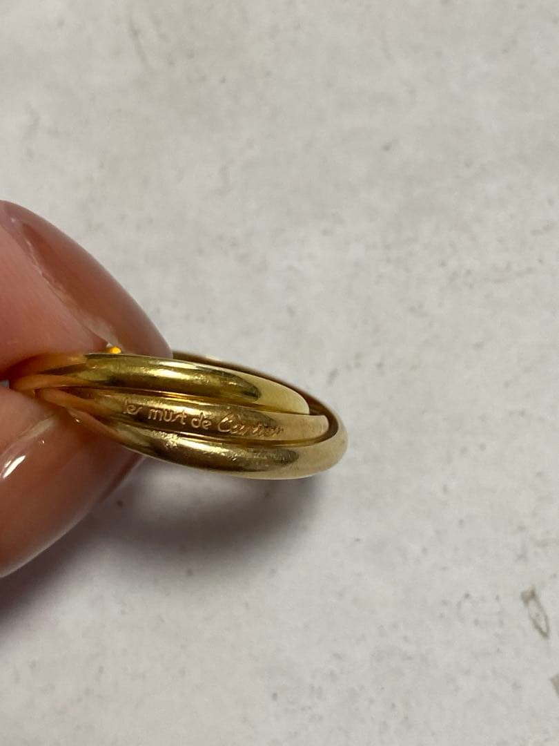 カルティエ トリニティリングXS K18 正規品