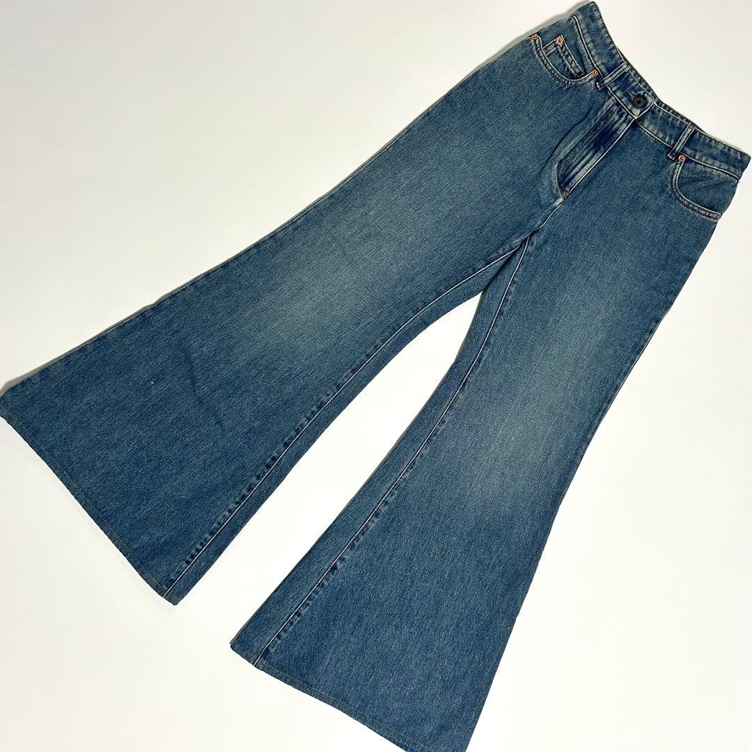 VALENTINO【正規品】デニムジーンズレディース 25フレアインディゴブルー
