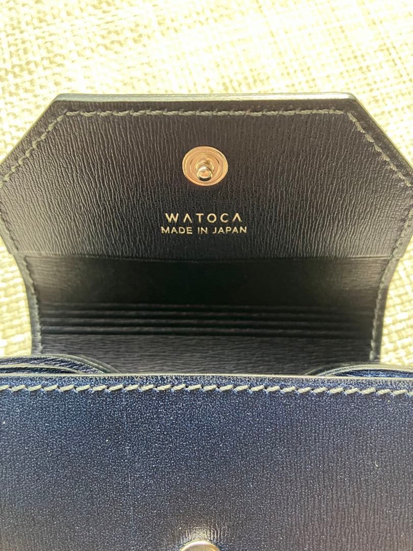 ITO WATOKAネイビーレザー ケース