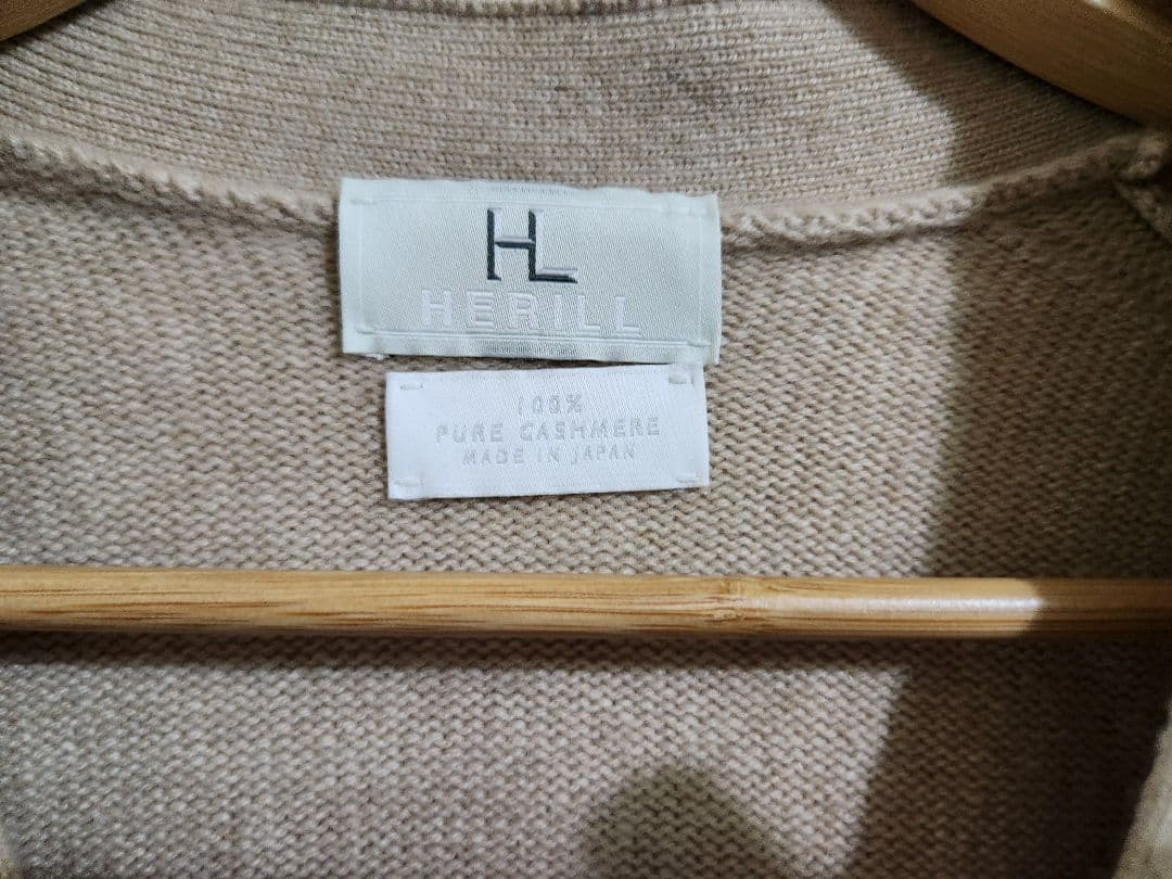 HERILL ヘリル ゴールデンキャッシュカーディガン レショップ 別注
