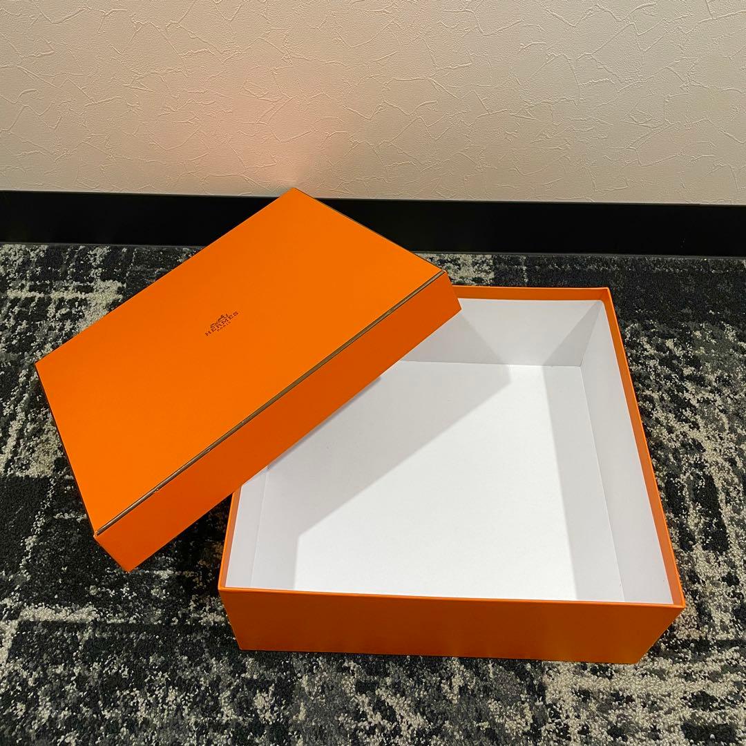 ㊳美品　HERMES　エルメス　バーキン30用　オレンジ　空箱　長方形