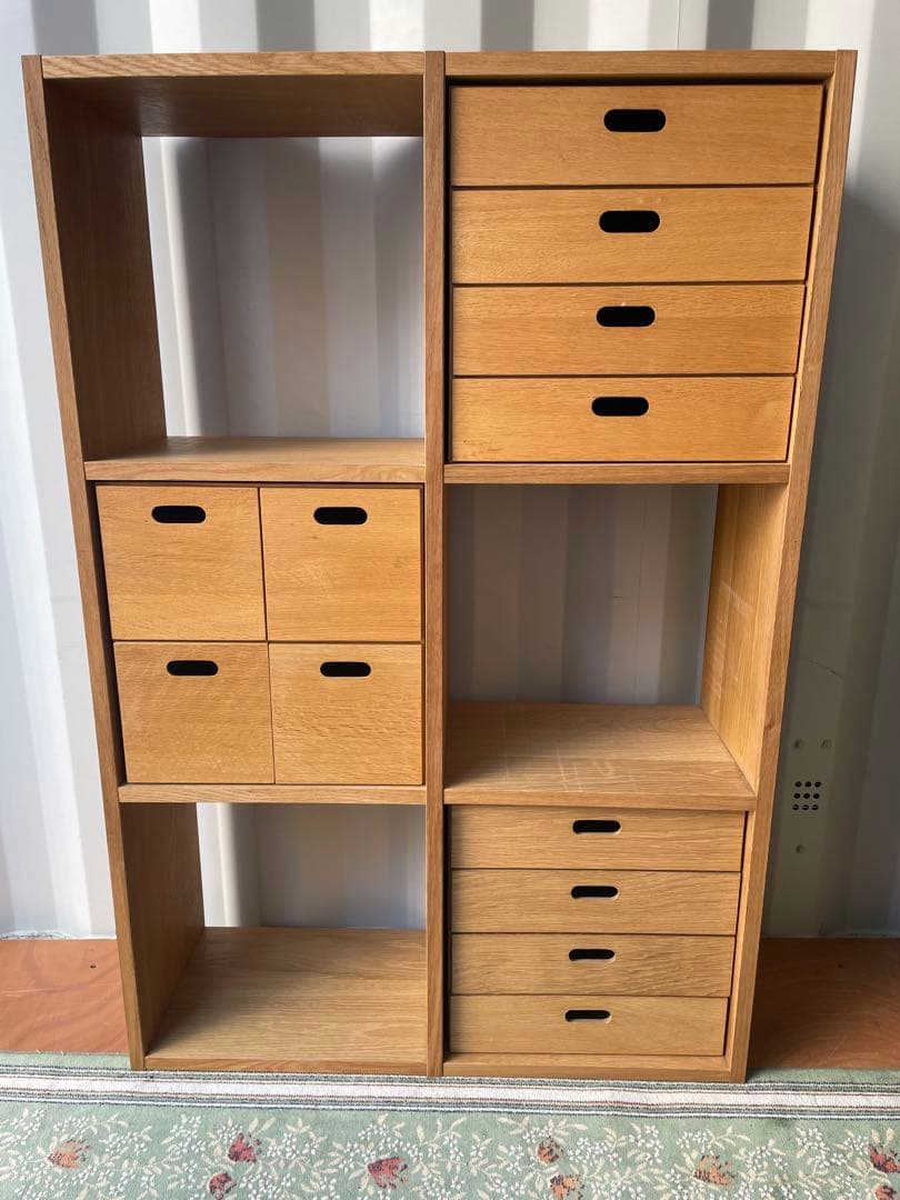 無印良品 スタッキングシェルフセット ３段×２列 オーク材