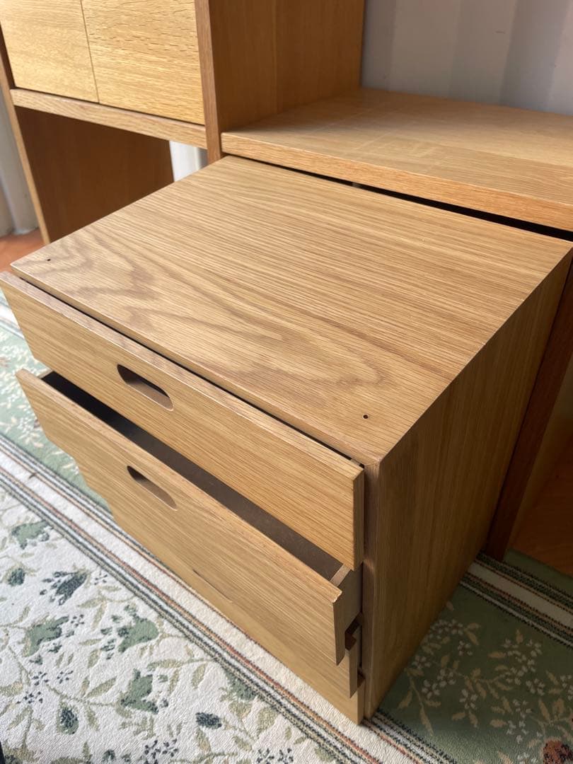 無印良品 スタッキングシェルフセット ３段×２列 オーク材
