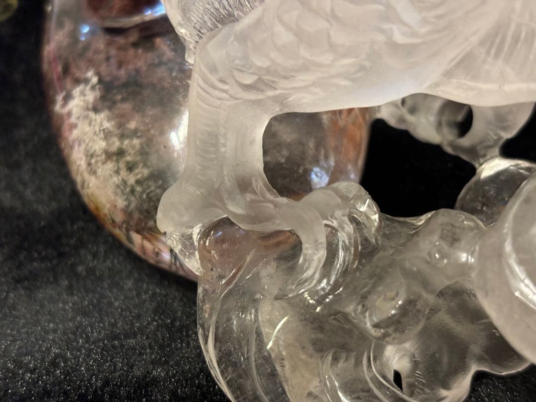【水晶ガーデン天翔龍⭐️富貴吉祥】⭐️極上品⭐️専用台座付き