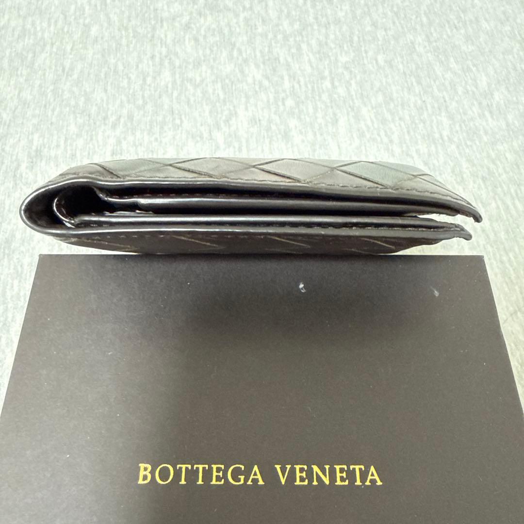 BOTTEGA VENETA 二つ折り財布 ダークブラウン