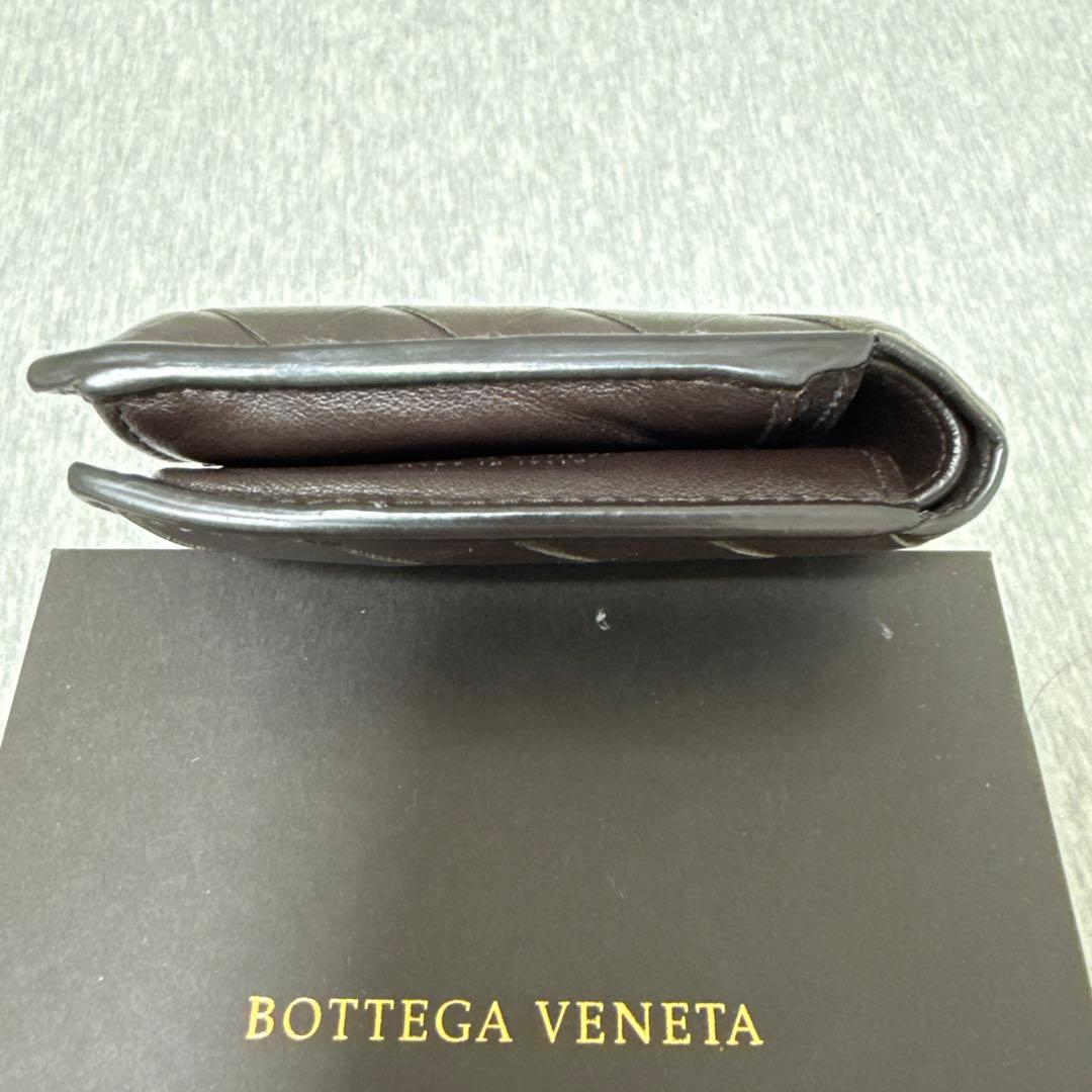 BOTTEGA VENETA 二つ折り財布 ダークブラウン