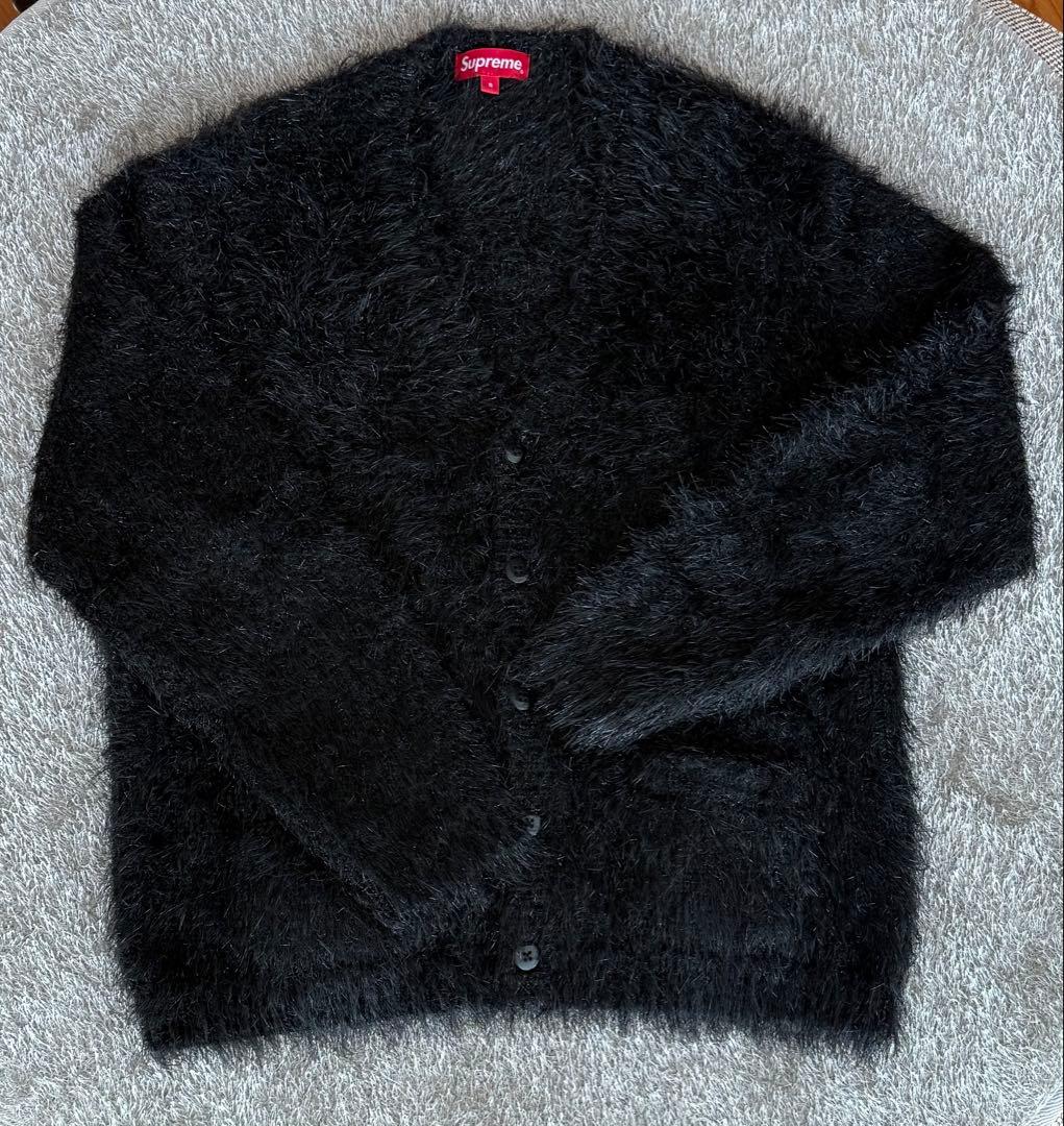 【新品】Supreme 23SS スパークルニットカーディガン　ブラック　S